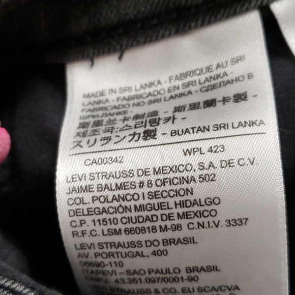 Jeans Black skinny Levi's 711 - Picture 5 of 8